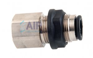 LF3000 Push In Bulkhead Connector - Female BSPP 