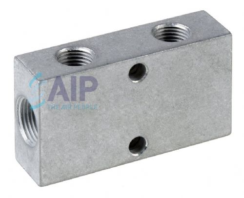 Aluminium Single Side BSP  Manifold 1/8