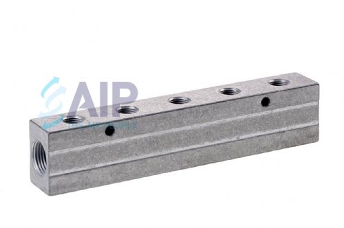 Aluminium Double Sided BSP  Manifold M5 - 1/2