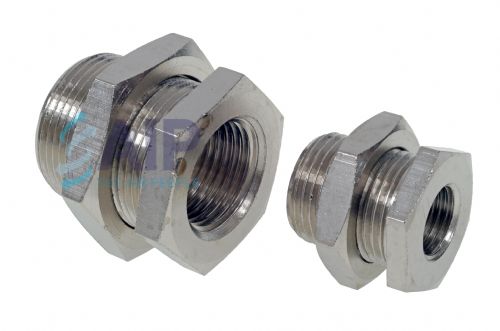 Nickel Plated Brass BSP Bulkhead Fitting