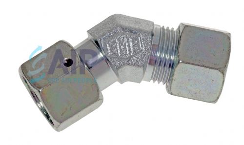 Female Swivel 45 Deg Elbow Coupling Metric L & S