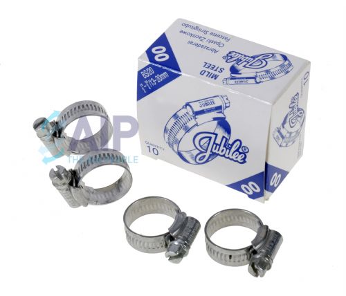 Mild Steel Jubilee Clips 9.5mm - 318mm 