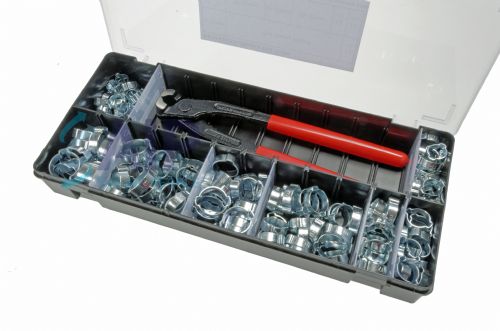 Mild Steel Double Ear O Clips Assortment Kits