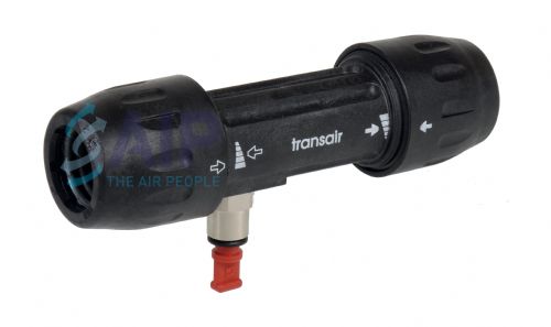 Transair Equal Connector with Vent  25 - 63mm
