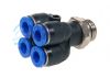 Push In Male Stud Double Y BSPP 4 - 6mm od