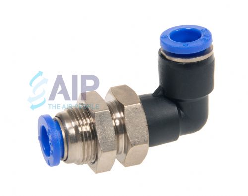 Metric Push In Bulkhead Union Elbow 4 - 12mm od