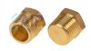 Threaded plug hex head brass BSPT & NPT