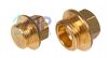 Brass Hex Male BSP Flanged Blanking Plug 1/8 - 2