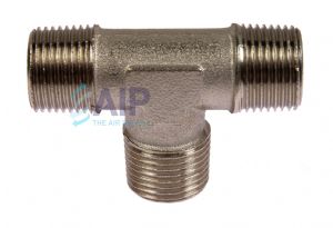 Nickel Plated Brass Male BSP Equal Tee 