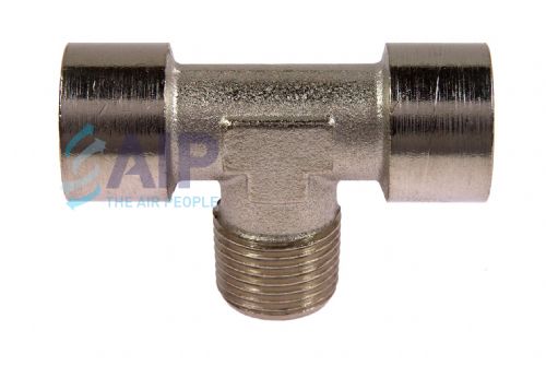 Nickel Plated Brass Centre Leg Male BSP Tee 