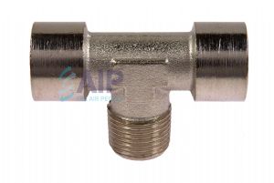 Nickel Plated Brass Centre Leg Male BSP Tee 