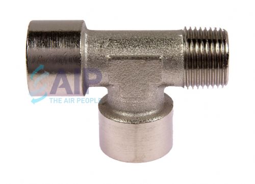 Nickel Plated Brass Offset Male BSP Tee 