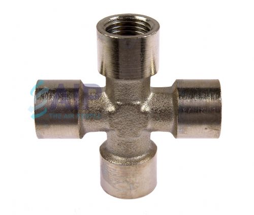 Nickel Plated Brass Female BSP Equal Cross 