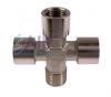 Nickel Plated Brass Male/Female BSP Equal Cross 