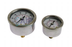 Pressure/Vacuum gauge Stainless steel case dry