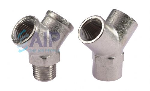 Nickel Plated Brass BSP Equal Y Piece
