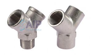 Nickel Plated Brass BSP Equal Y Piece